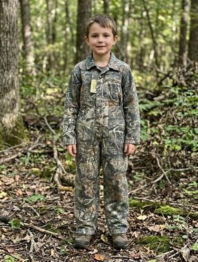 Cabela’s For Kids Camo Insulated Coveralls One Piece Hunting Suit Size 4T
